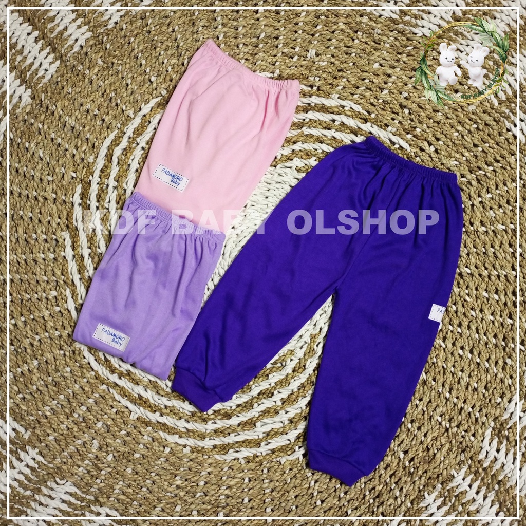 6 PCS CELANA PANJANG ANAK WARNA UNGU SERIES,USIA 0 BULAN - 24 BULAN PEREMPUAN LAKI LAKI.