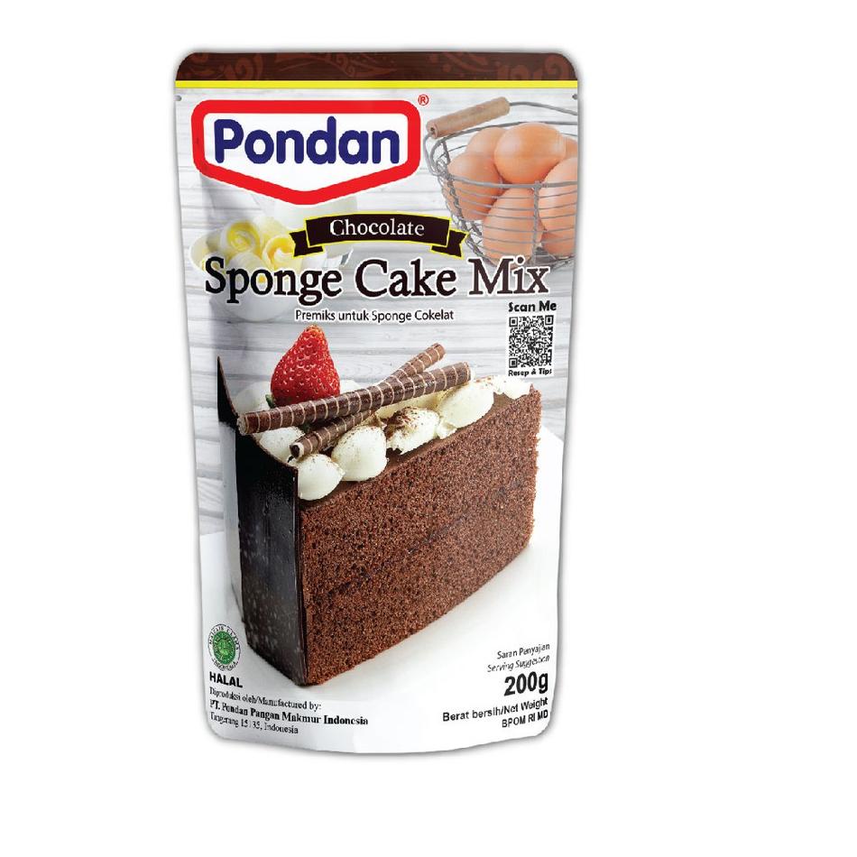 

SHOPEE MALL Pondan Sponge Pouch 200g - vanila, cokelat, pandan