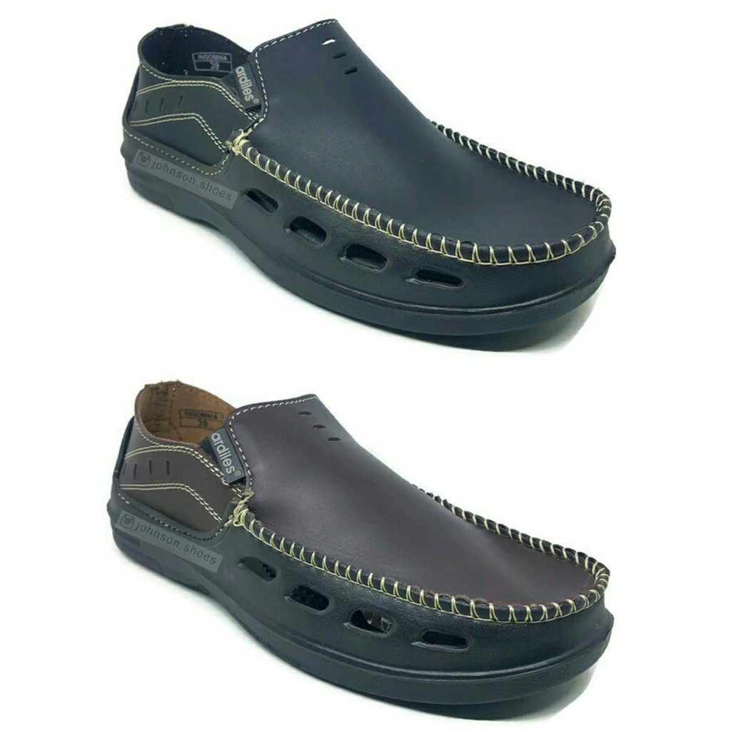 Sepatu Karet ARDILES - INSOMNIA Black dan Brown 100% ORIGINAL Made in INDONESIA