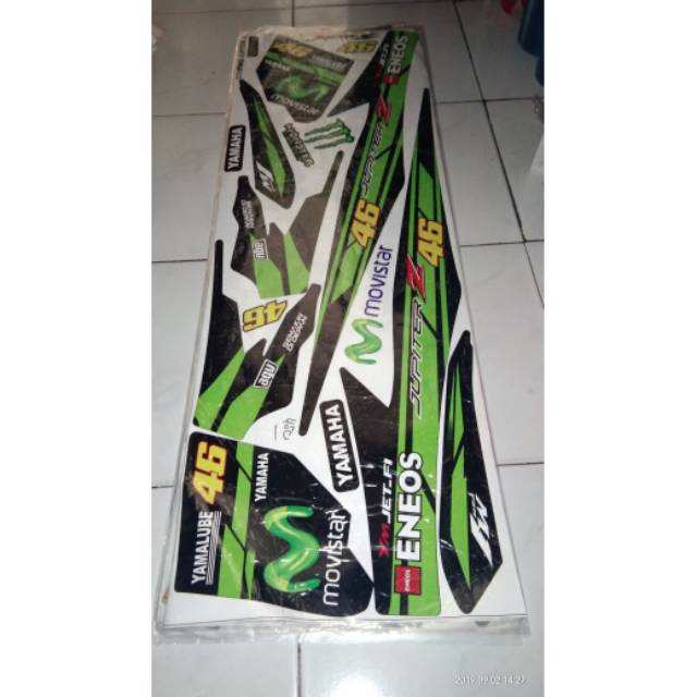 Sticker lis motor variasi jupiter z burhan Movistar