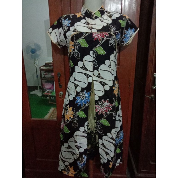 preloved midi dress batik tulis