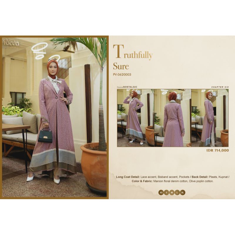 POEVA FLOUNCE NOSTALGIC BY TUNEECA DISKON SALE PV-0620003 Truthfully Sure