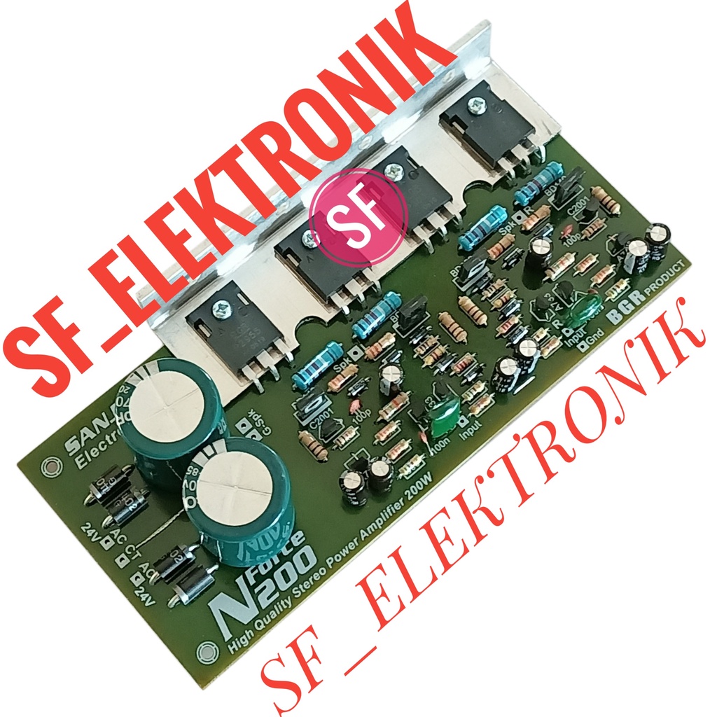Kit Power Amplifier N-Force 200Watt Stereo Plus Power Supply