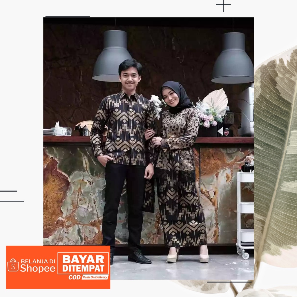 KEBAYA COUPLE BRUKAT KATUN BAHAN KEBAYA COUPLE FAIZA BATIK COUPLE TERMURAH ELEGAN SIMPLE