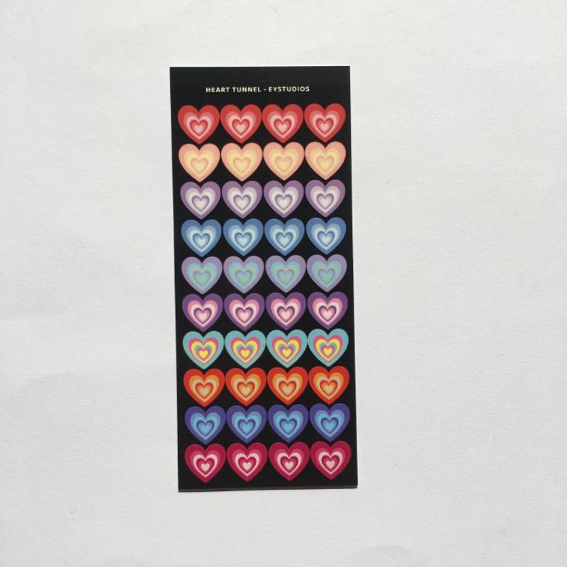 eystudios - Love Heart Tunnel Deco Sticker (Kisscut)