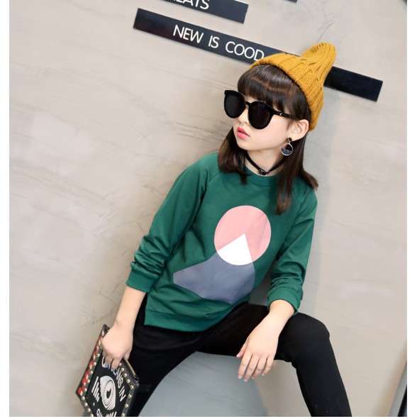 TokoMilkan - Sweater Anak Perempuan GEOMETRIC Umur 1 - 6 Tahun Bahan Fleece