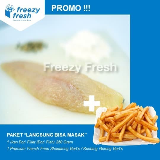 

Ikan Dori Fillet (Dori Fish) dan Kentang Goreng Bart's