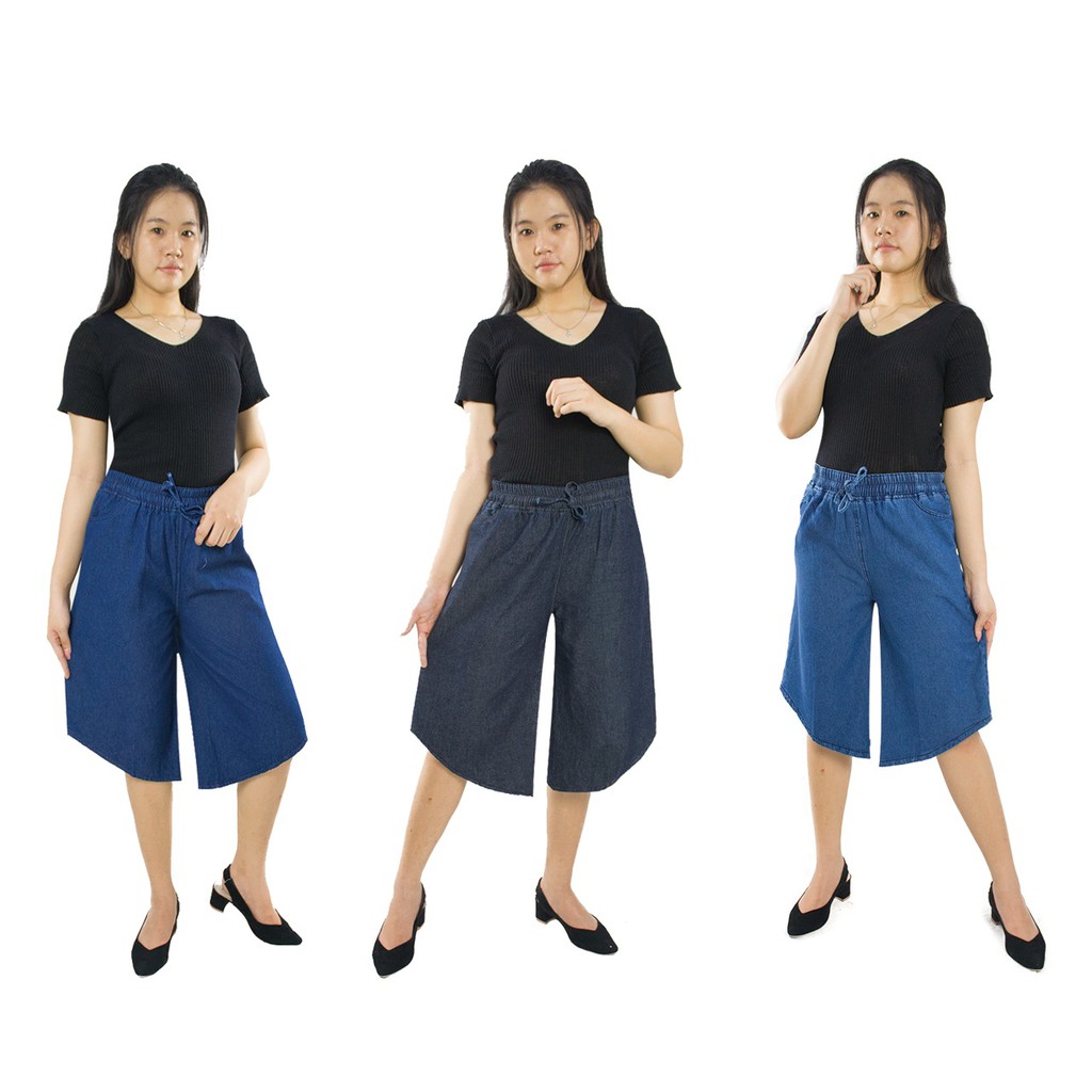 SB Collection Celana Pendek Jenyla Runcing Shortpants Jeans Casual Wanita