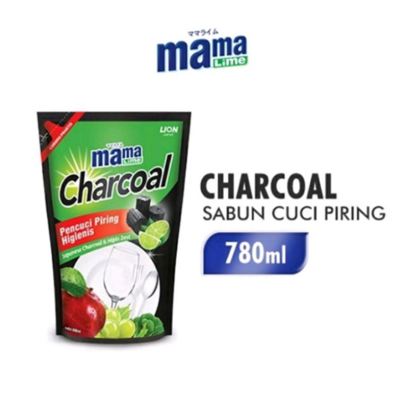 Mama Lime Charcoal 780 ml / Cairan Pencuci Piring