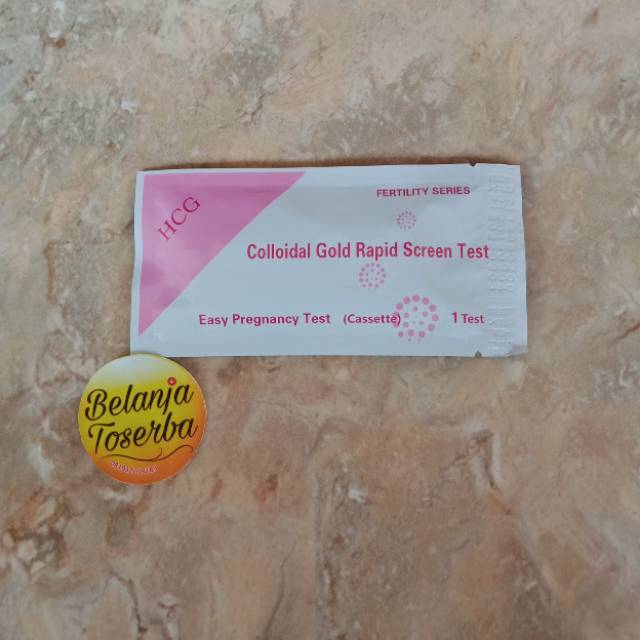 Tes HCG Cassette Pink - Tes Hamil Cepat - Tespek Kehamilan Easy Pregnancy - Gold Rapid Screen Test