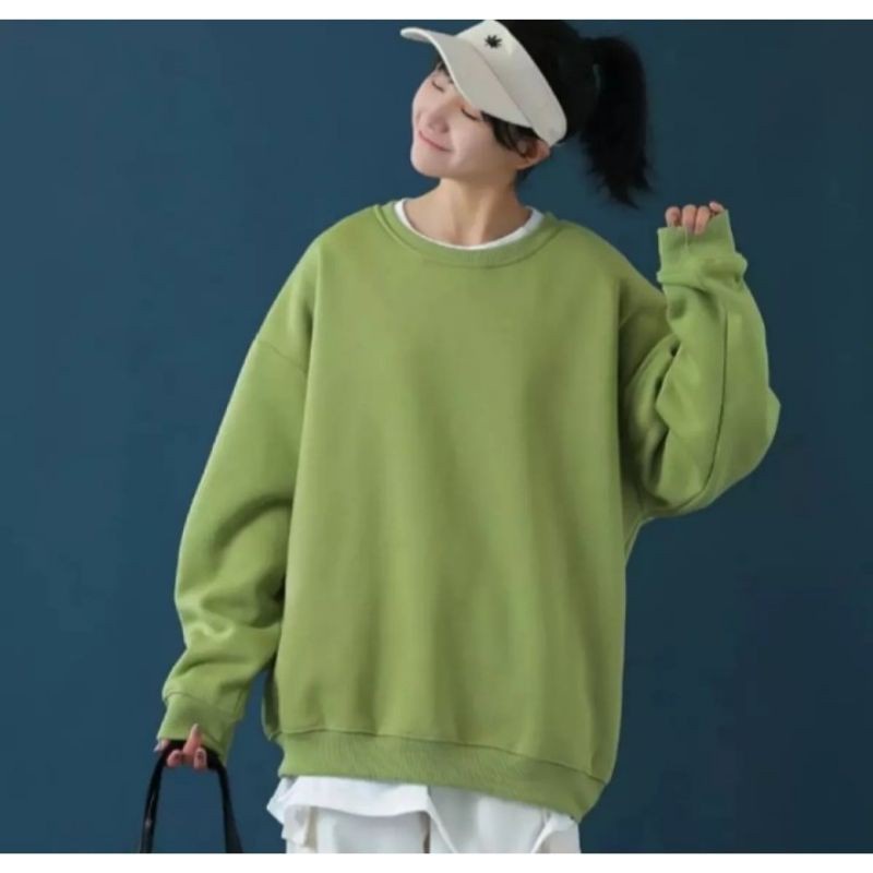 BASIC Sweater Polos Crewneck Oblong Oversize-Unisex Sweater Fashion Terkini Casual Fashion Korean Style