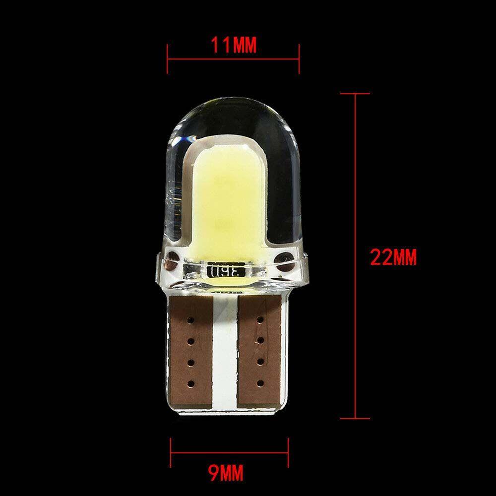 Lampu LED COB Mobil AUGUSTINA Putih 10PCS 4lampu Sein SMD W5W DC 12V