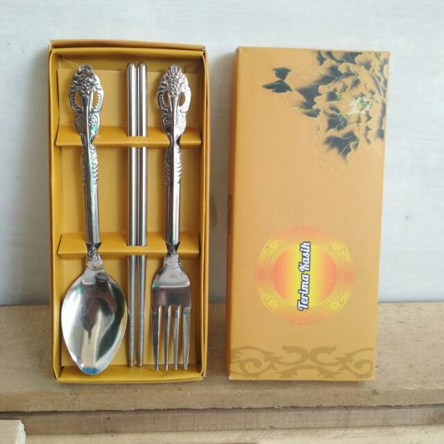 Souvenir Sendok Garpu sumpit kemas box
