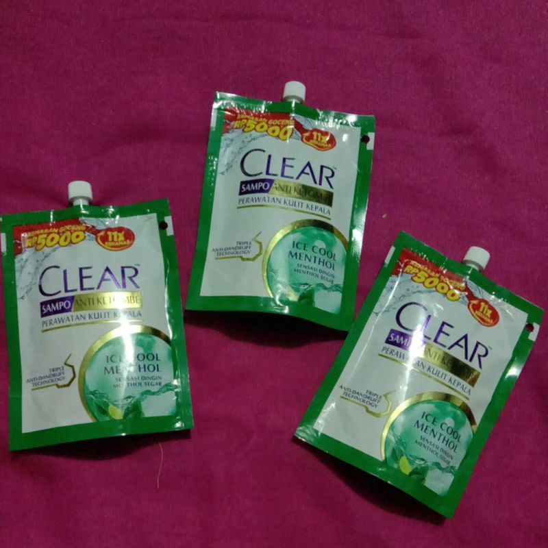 BPOM shampoo clear pouch 55ml