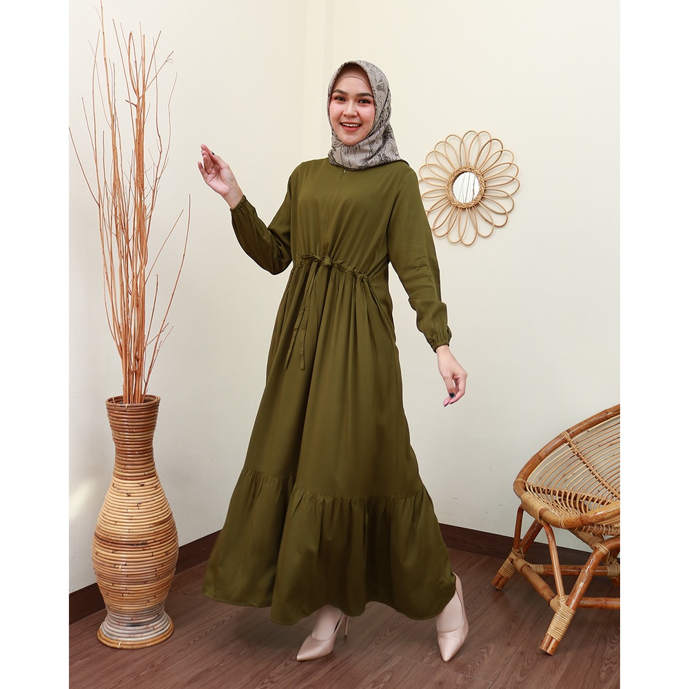 ATINA DRESS Polos - Pakaian Wanita Terbaru by Hijab Mamah icis