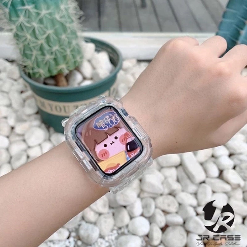 Tali Strap Apple Watch 38mm / 40mm, 42mm / 44mm Silikon Transparan