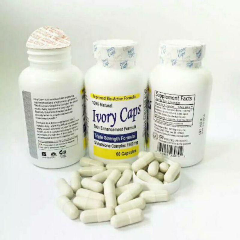 IVORY CAPS ASLI OBAT PEMUTIH BADAN / TUBUH SUPLEMEN HERBAL IVORY CAPS 100% ORIGINAL AMPUH