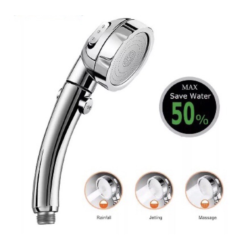 Shower Hemat Air Handshower Turbo / Hand Shower 3 Mode On Off Set