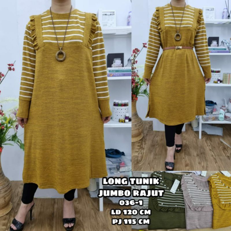 Long Tunik Jumbo Rajut ld 120