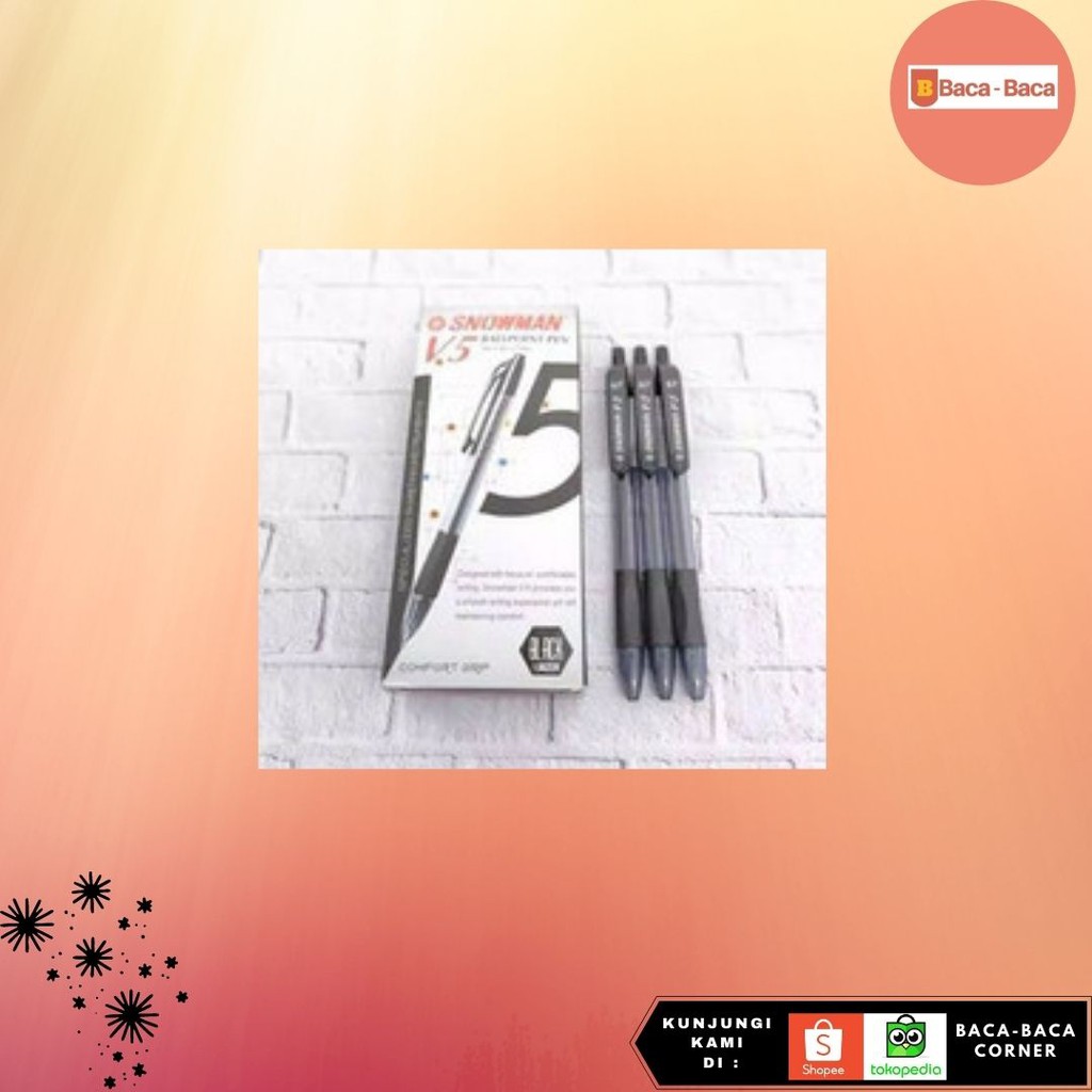 

BACABACA #BALLPEN V5 07 BLACK SNOWMAN PULPEN