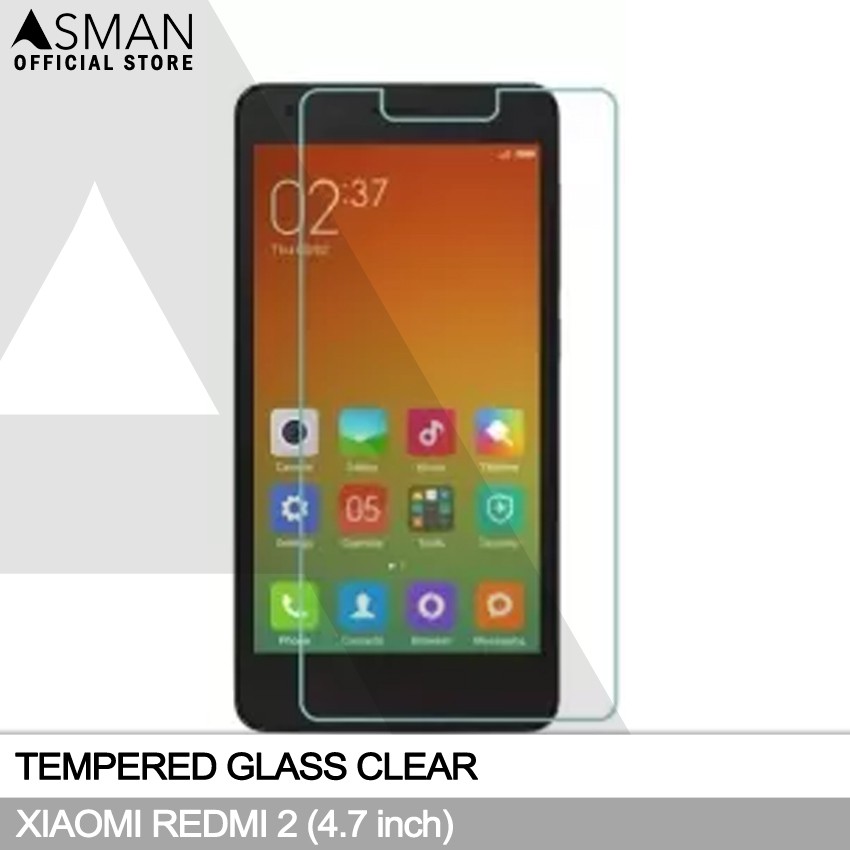 Tempered Glass Xiaomi Redmi 2 (4.7&quot;) | Anti Gores Pelindung Layar Kaca - Bening