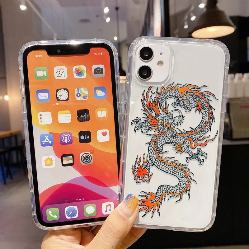 REALME Case Desain Culture Dragon Gaya China Untuk OPPO A74 A54 A94 A93 A57 A59 A8 A83 A9 F1S A39 A15 A15S A53 A32 A33 S A37 A35 A16 A16S A52 A7S A52 A92 A1k A52