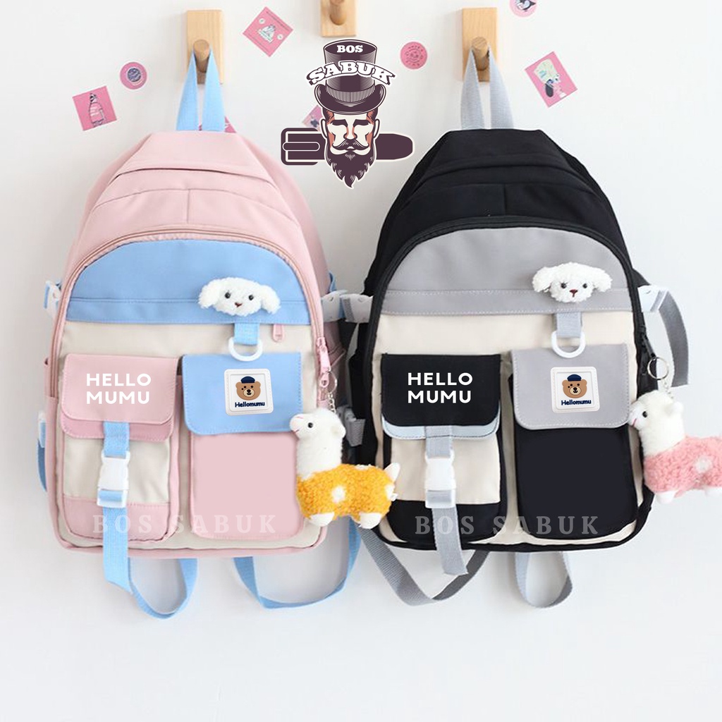 Tas Sekolah Korean Style Tas Ransel Wanita Backpack Korea Fashion Tas Wanita  -BS184-7