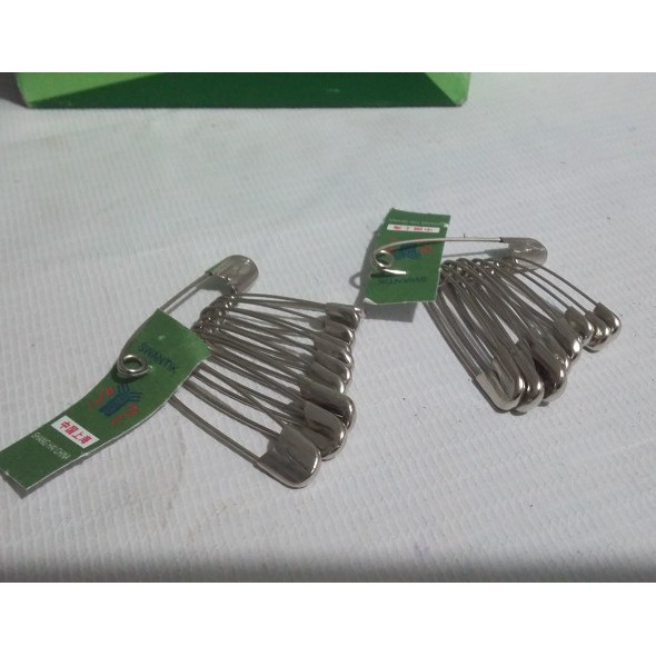 PENITI KECIL SWAN RENCENG SET ISI 12 PREMIUM STAINLESS SAFETY PINS