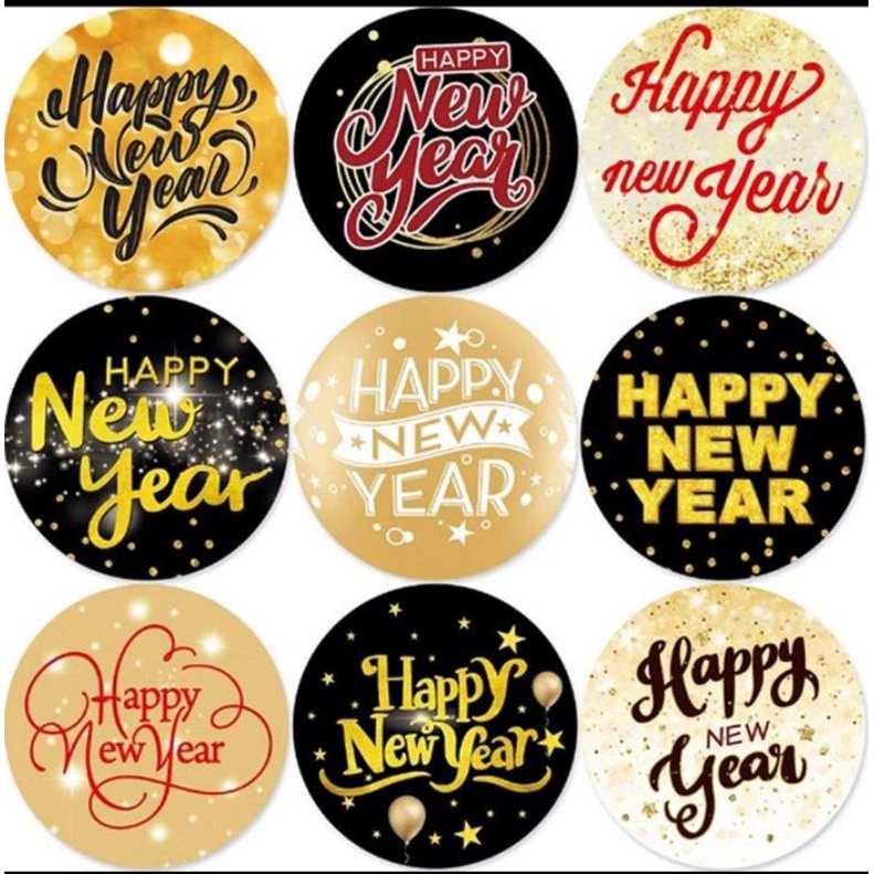 

(Part 1) 24pcs Stiker Natal Christmas Sticker Stiker Box Natal Stiker Happy New Year Stiker Paskah Happy Easter