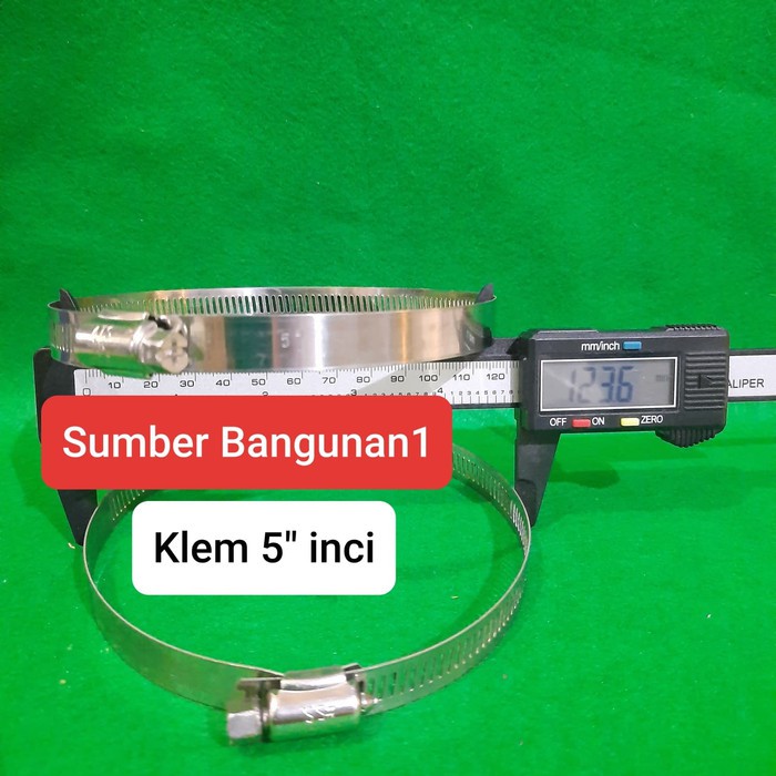klem besi bulat 5 inci klem penjepit besar 5" inch