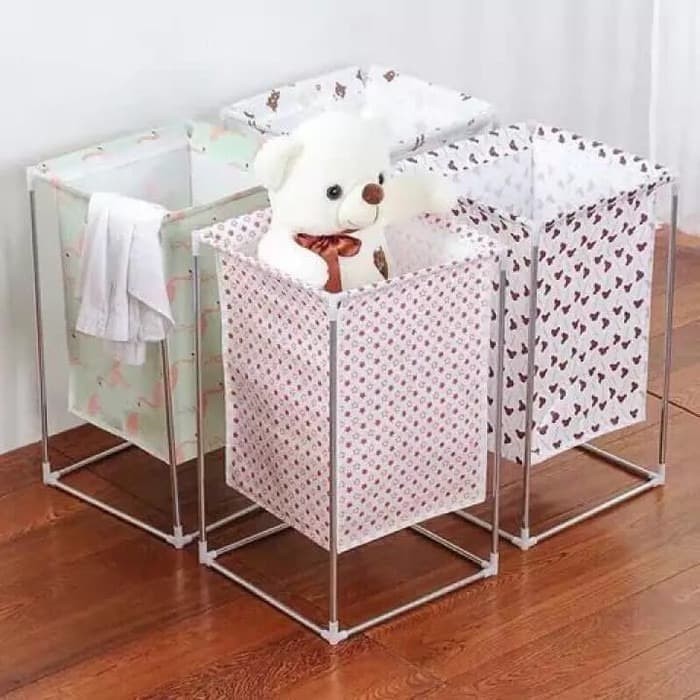 Keranjang Baju Cucian Pakaian Kotor Laundry Basket