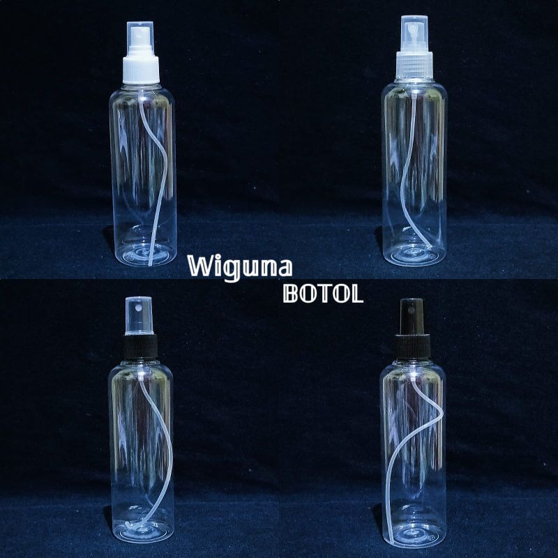 Botol Spray 250ml Clear / Botol PET 250ML Clear Tutup Spray