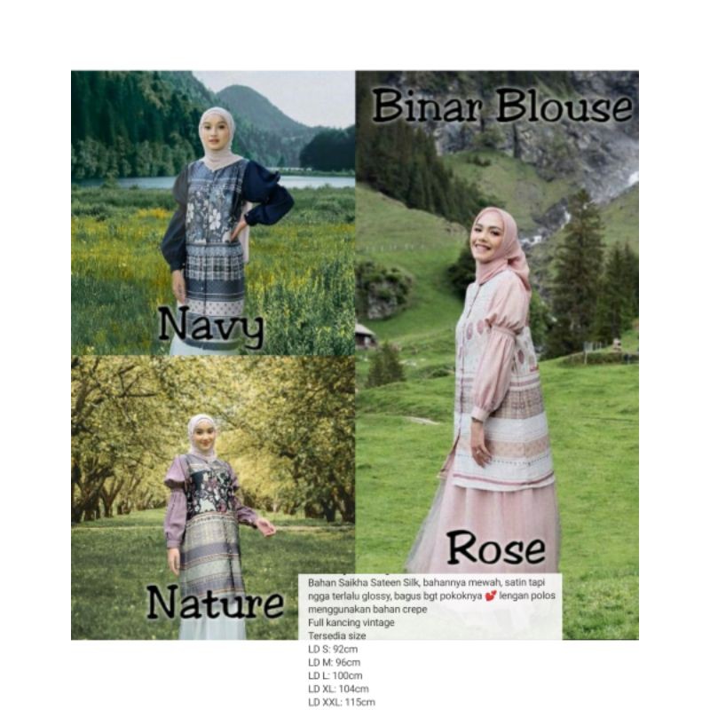 BINAR L blouse dress vanilla