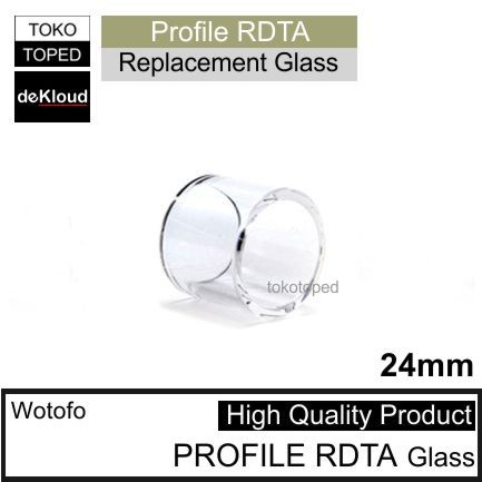 Tabung kaca PROFILE RDTAx 24 mm warna glass bening