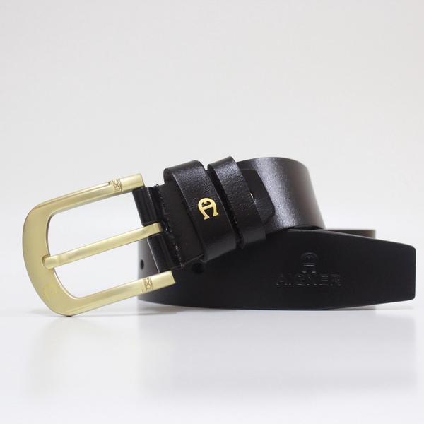 GESPER IKAT PINGGANG KANTOR PRIA COWO IMPORT KULIT ASLI AIGNER