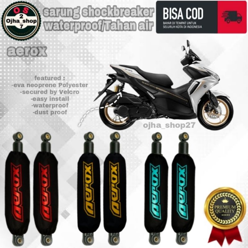 ( 2pcs/1pasang ) cover / sarung shockbreaker belakang motor aerox