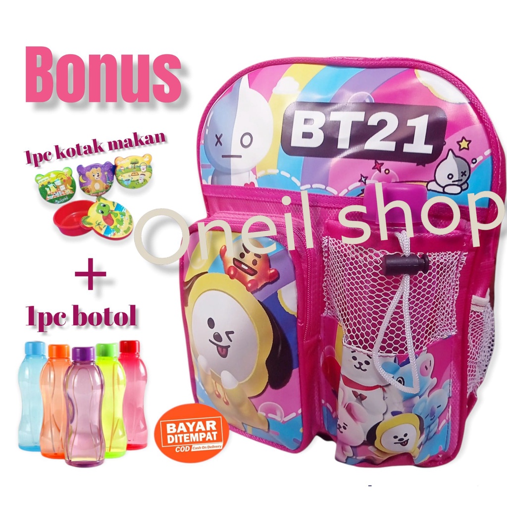 BISA COD / BAYAR DI TEMPAT / TAS RANSEL/ BONUS BOTOL / BONUS KOTAK MAKAN /TAS ANAK SEKOLAH/ TAS KARAKTER ANAK LAKI LAKI / PEREMPUAN /TK /PAUD/ TAS NGAJI /TAS ULANG TAHUN