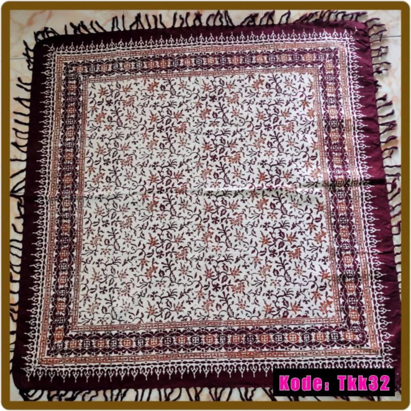 TAPLAK MEJA TAMU BATIK CAP PERSEGI/KOTAK / GROSIR TAPLAK BATIK