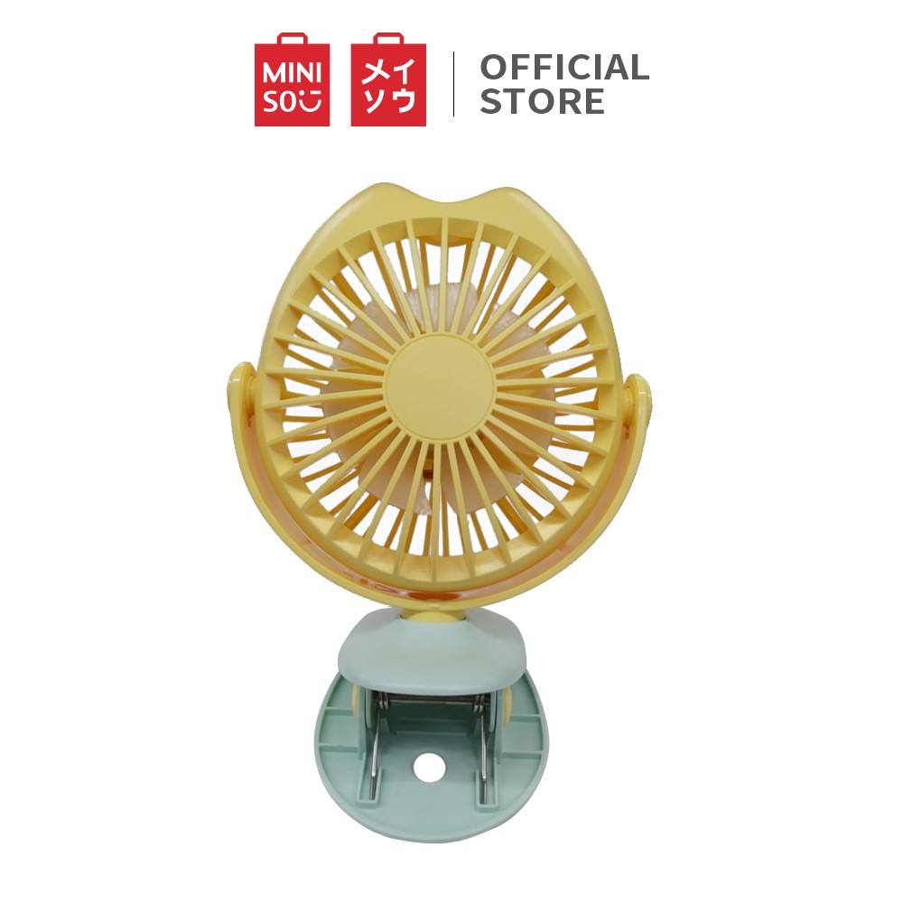 Miniso official Kipas dudukan Owl Clip Handheld portable mini Fan 1800mAh