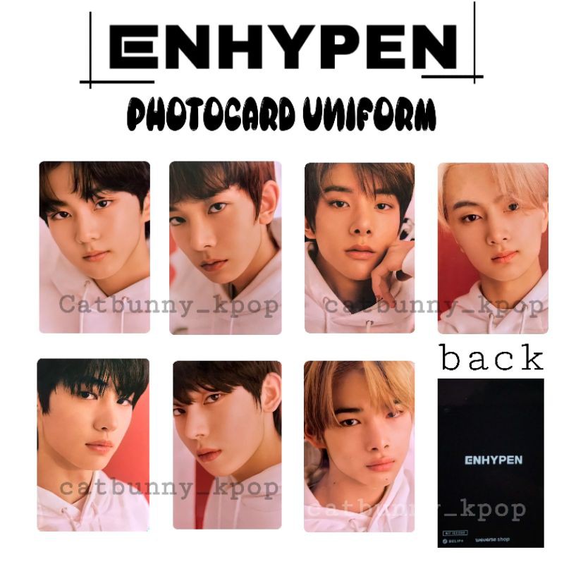 PHOTOCARD ENHYPEN UNOFFICIAL UNIFORM PC UNI ENHYPEN UNOFFICIAL