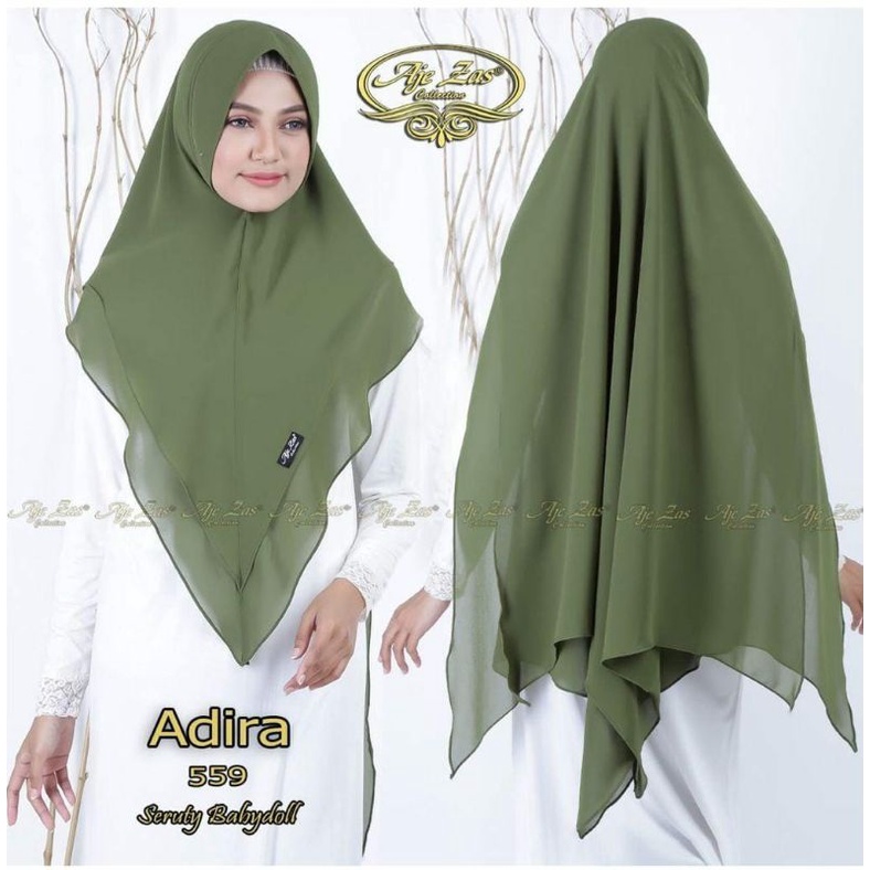 JILBAB KHIMAR ORI AJEZAS ADIRA FREE MASKER