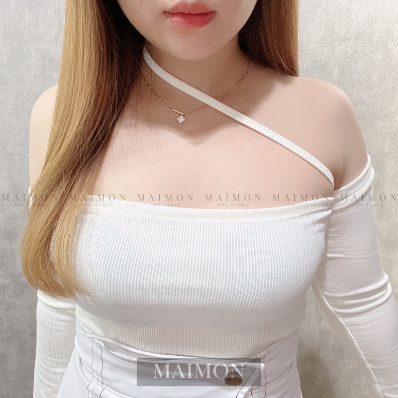 Multy Look Off Shoulder Asymmetric Top | Atasan Sabrina Korean Fashion | Maimon Grosir