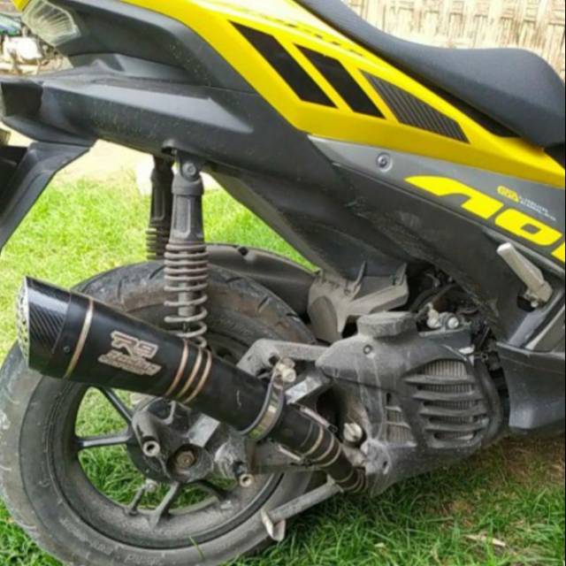 KNALPOT RACING R9 H2 BLACK AEROX