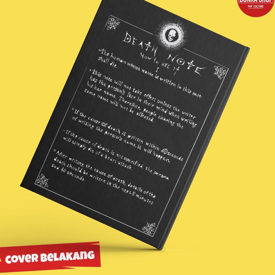 

[KODE GGQMT] Note Book Anime Death Note Hardcover Buku Tulis Catatan Note Agenda Planner