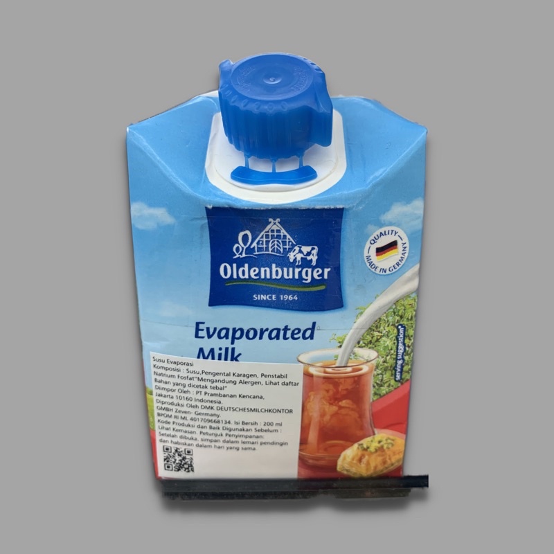 Oldenburger Evaporated Milk 200ml