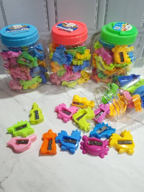 Serutan toples (1 toples isi 24pc)/rautan toples/penyerut/sharpener-1