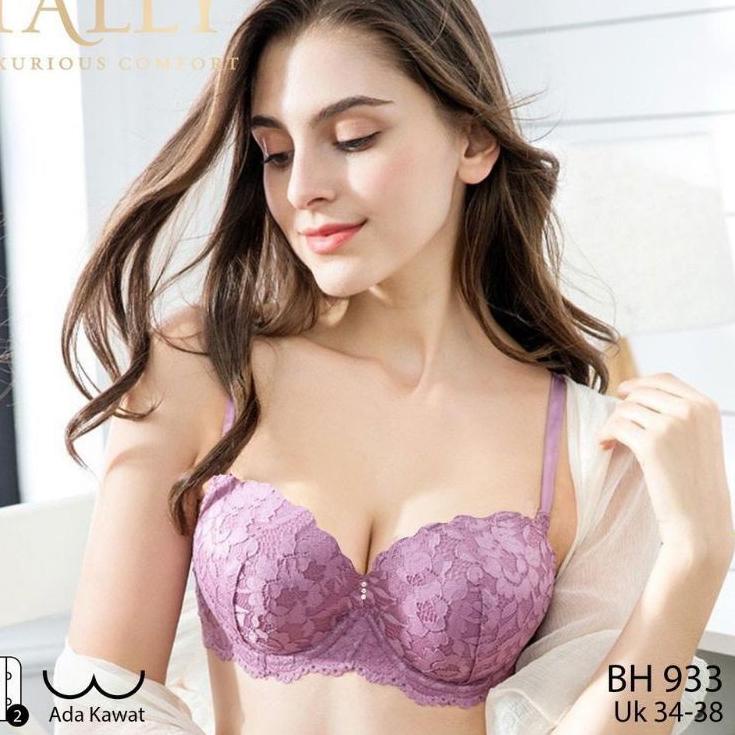 ✾ Tally 933 Bra BH Berkawat Push Up Busa Sedang Cup B kecil ✸