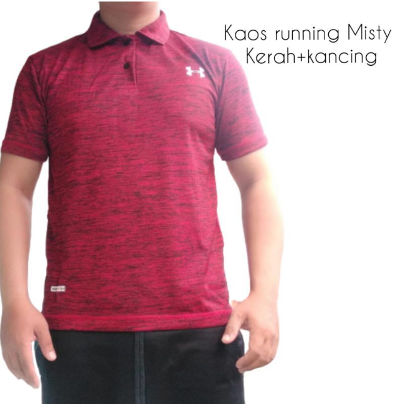 Kaos Sport/Running Kerah Kancing