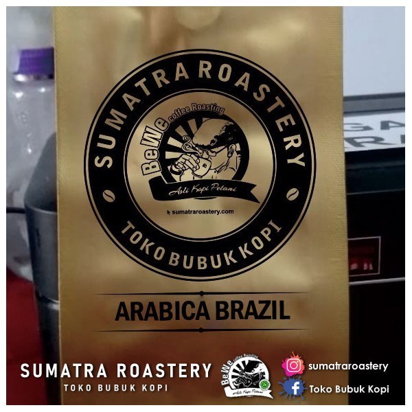 

ARABIKA BRAZIL | SUMATRA ROASTERY | KEMASAN 1000 GRAM | 100% ASLI