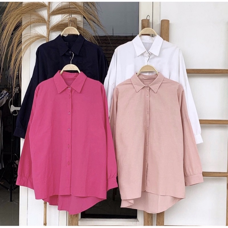 Weijia Fashion OOTD Wanita Tunik AFINA / GELINDA PUFF BACK TUNIK / Tunik Lengan Panjang / Pakaian At